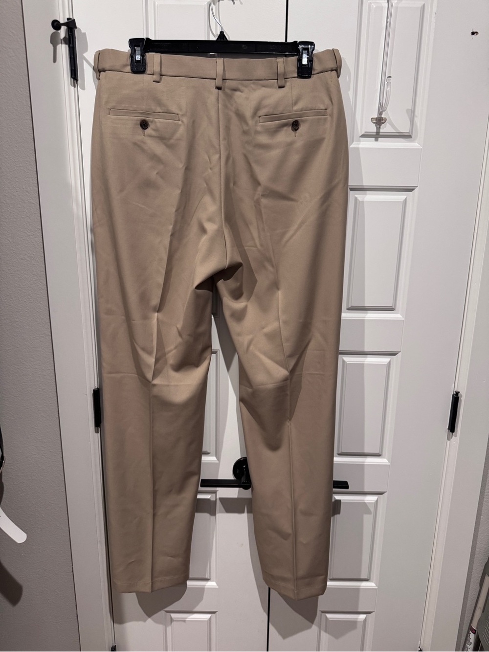 Haggar Men's Beige Dress Pants 36 x 34 - Picture 2 of 7